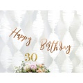 Girlanda Happy Birthday růžové zlato