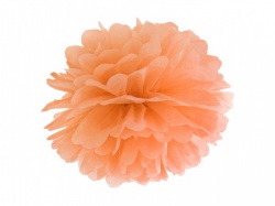 Světle oranžový pom pom