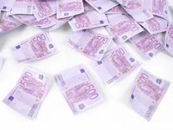 Vystřelovací konfety -  500 euro