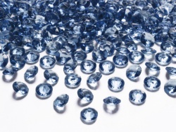 Tmavě modré diamanty konfety
