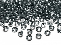Šedé diamanty konfety 