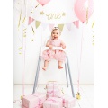 Vlaječková girlanda 1st Birthday růžová