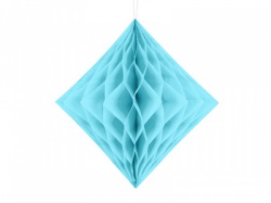 Světle modrý papírový diamant II
