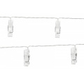 LED světelný řetěz s kolíčky 