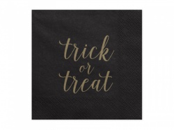Černé ubrousky Trck or treat