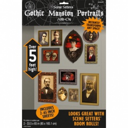 Halloweenská dekorace Gothic portréty