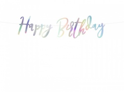 Duhová girlanda Happy Birthday