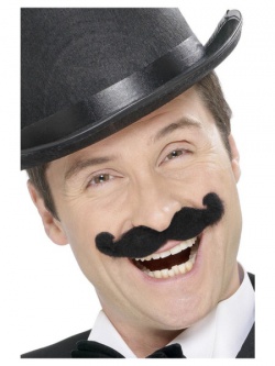 Černý anglický knír