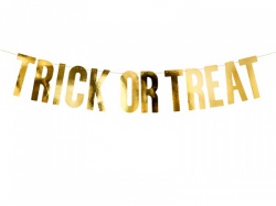 Girlanda Trick or Treat ve zlaté