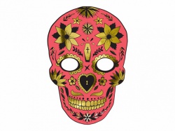 Červená maska Day of the Dead