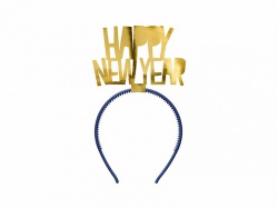 Zlatá čelenka Happy New Year