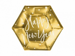 Zlatý talířek Happy New Year sada