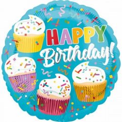 Fóliový balónek Narozeninový cupcake