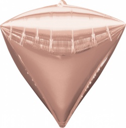 Diamant fóliový balónek růžové zlato