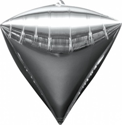 Diamant fóliový balónek stříbrný