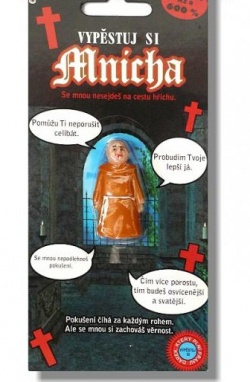 Rostoucí figurka - mnich