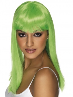 Paruka Glamourama - jasně zelená