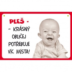Vtipná cedulka: Pleš