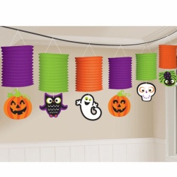 Lampióny v řadě - halloweenské